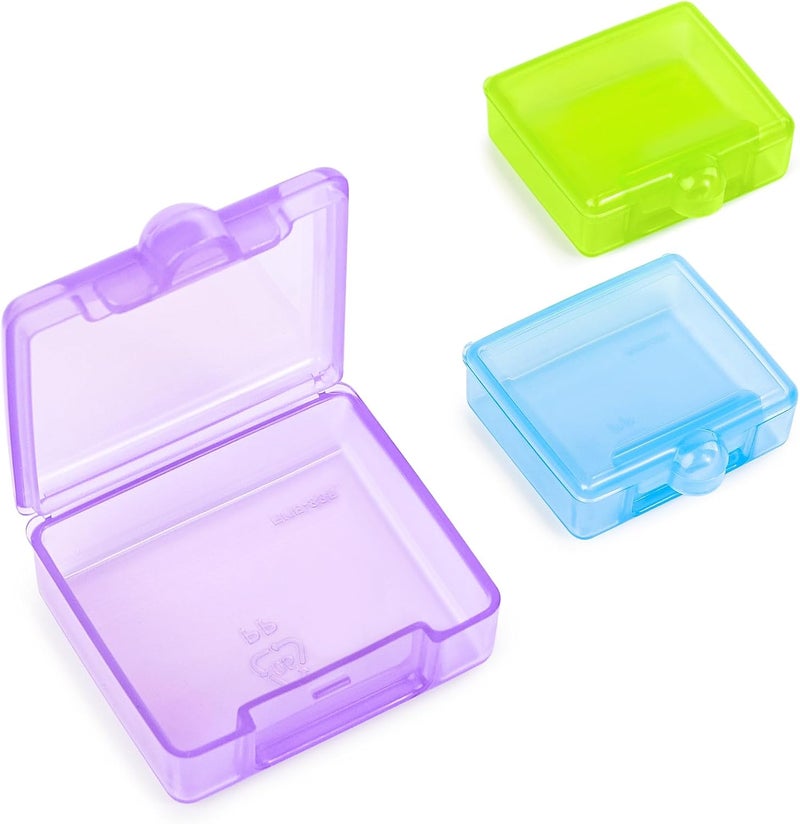 Sukuos Sukuos Small Pill Box 3 pcs, Cute Travel Pill Organizer Portable for Purse Pocket Daily Pill Case Container for Vitamin Fish Oil Supplements, Easy to Open & Clean 