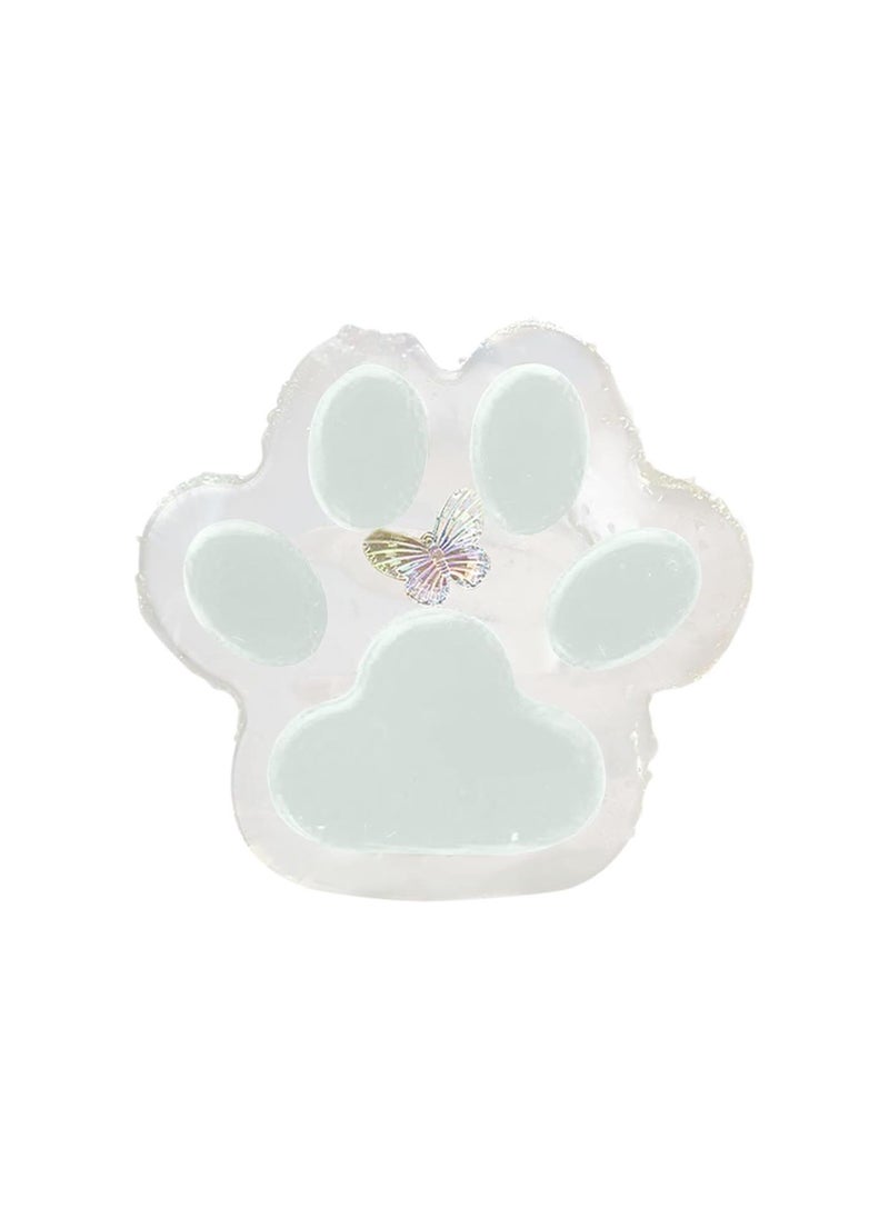 Generic - Taba Squishy Big Cat Paw Silicone Squeeze Toys, for Stress Relief, 5 Inch X-Large Size Cat Paw Giant Paw Squishy Fidget Toys, for Anxiety and Relaxation (White) - Image 1