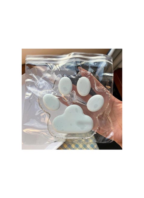 Taba Squishy Big Cat Paw Silicone Squeeze Toys, for Stress Relief, 5 Inch X-Large Size Cat Paw Giant Paw Squishy Fidget Toys, for Anxiety and Relaxation (White)