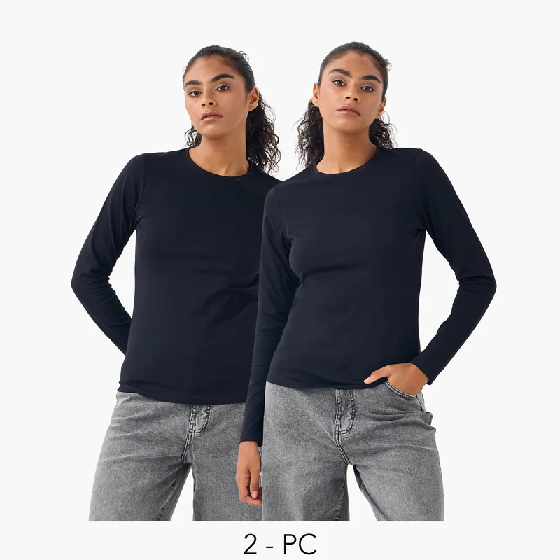 سبلاش فيڤ Set of 2 - Crew Neck T-shirt