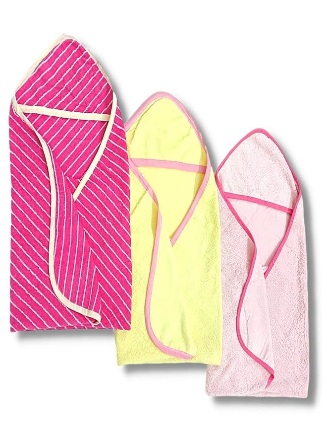 TuddyBuddy Ultra Soft 100% Cotton Hooded Towel for Babies/Ideal for New Born Babies (30 X 30 Inches) (Pack of 3 - Assorted) - Image 4