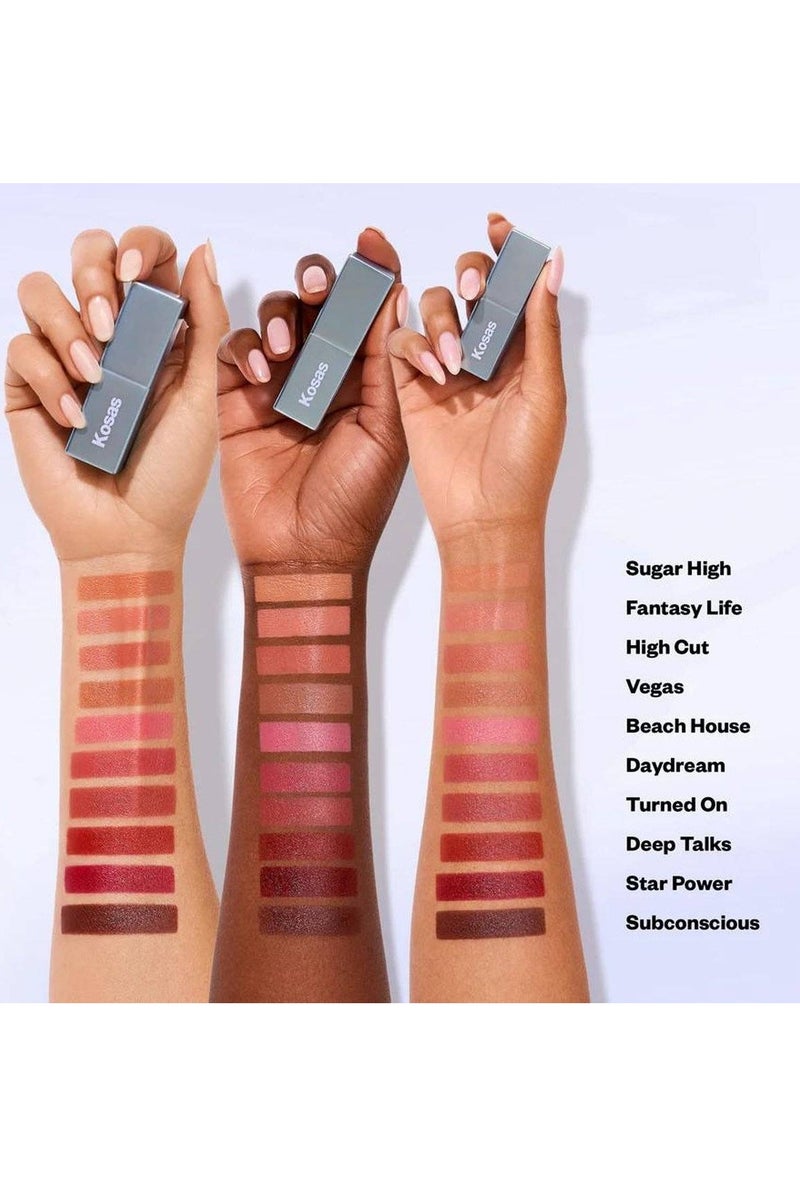 KOSAS Weightless Lip Color Nourishing Satin Lipstick, 4g- Subconcious - Image 3