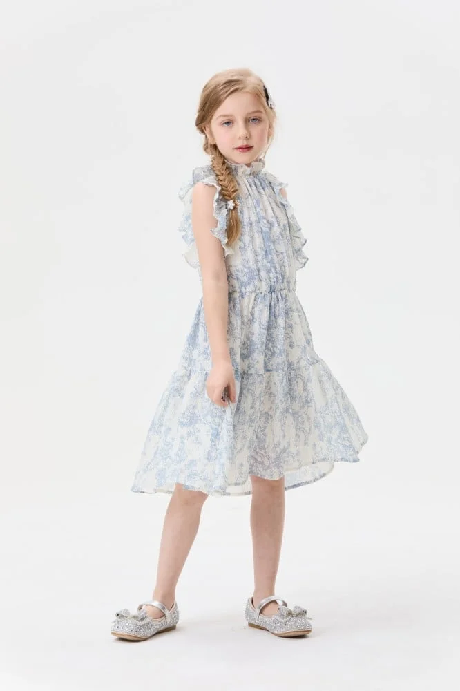Tenda Ruffled Print Dress