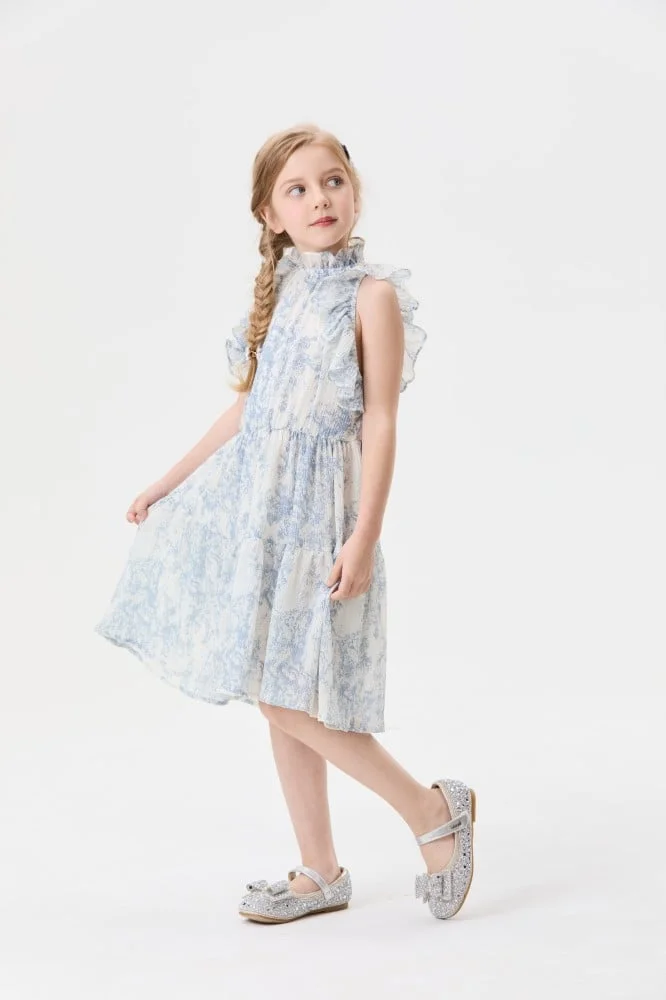 Tenda Ruffled Print Dress