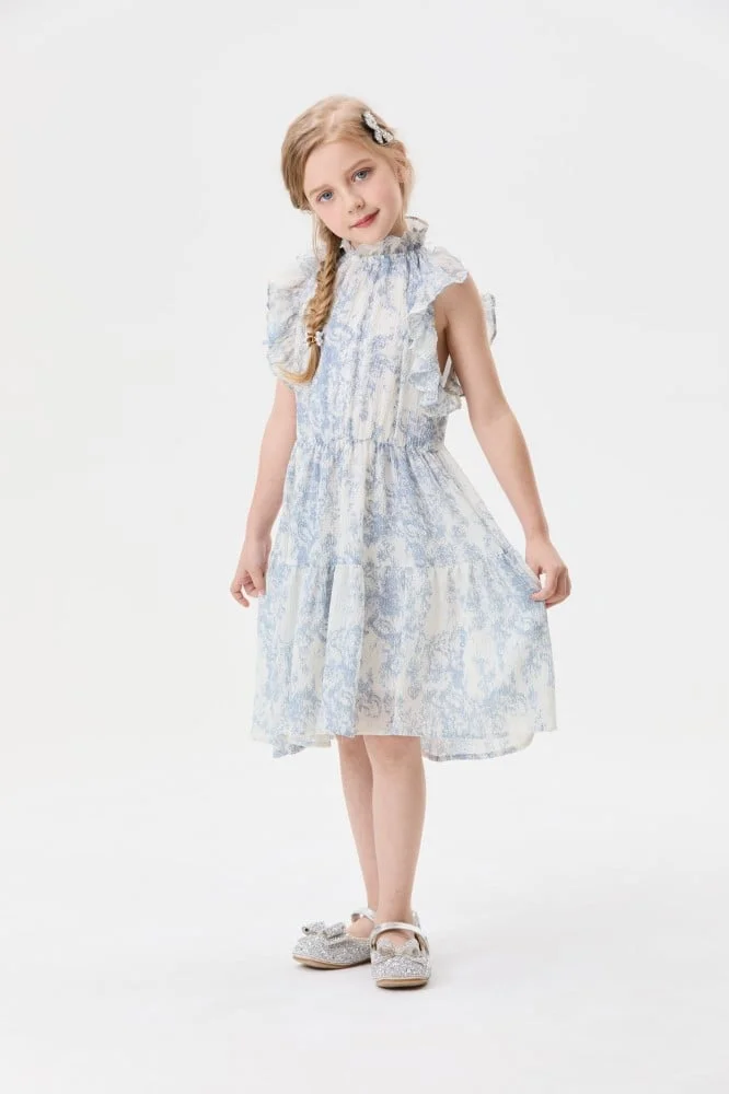 Tenda Ruffled Print Dress