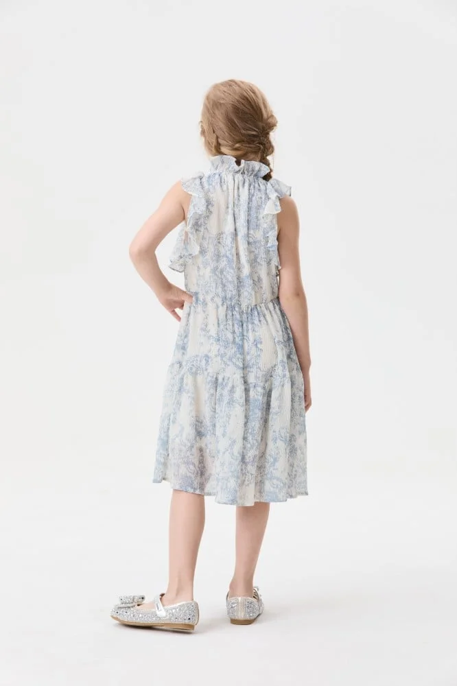 Tenda Ruffled Print Dress