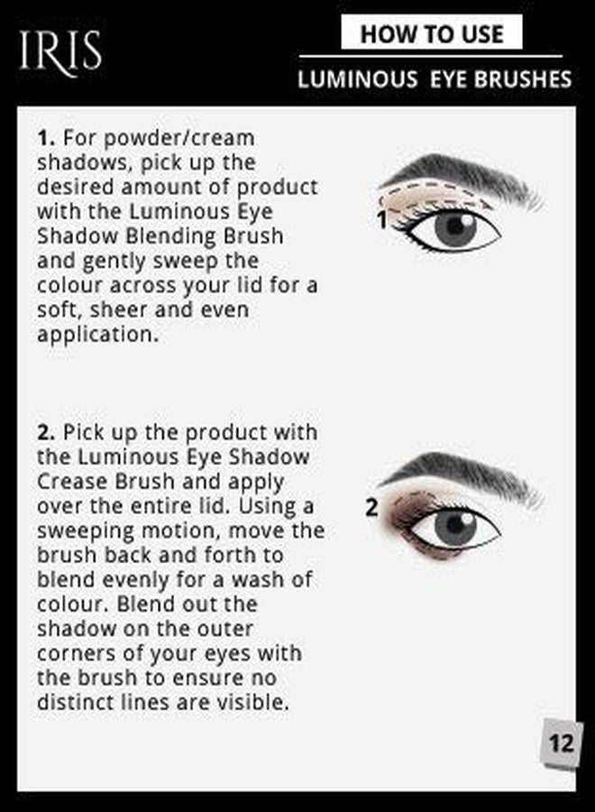 Iris Cosmetics Luminous HD Eye Makeup Brush Set | Premium Set of 5 Brushes for Beauty Enthusiasts | Cruelty-Free Synthetic Fibers | Comes with Travel Pouch | Rose Gold - Image 5
