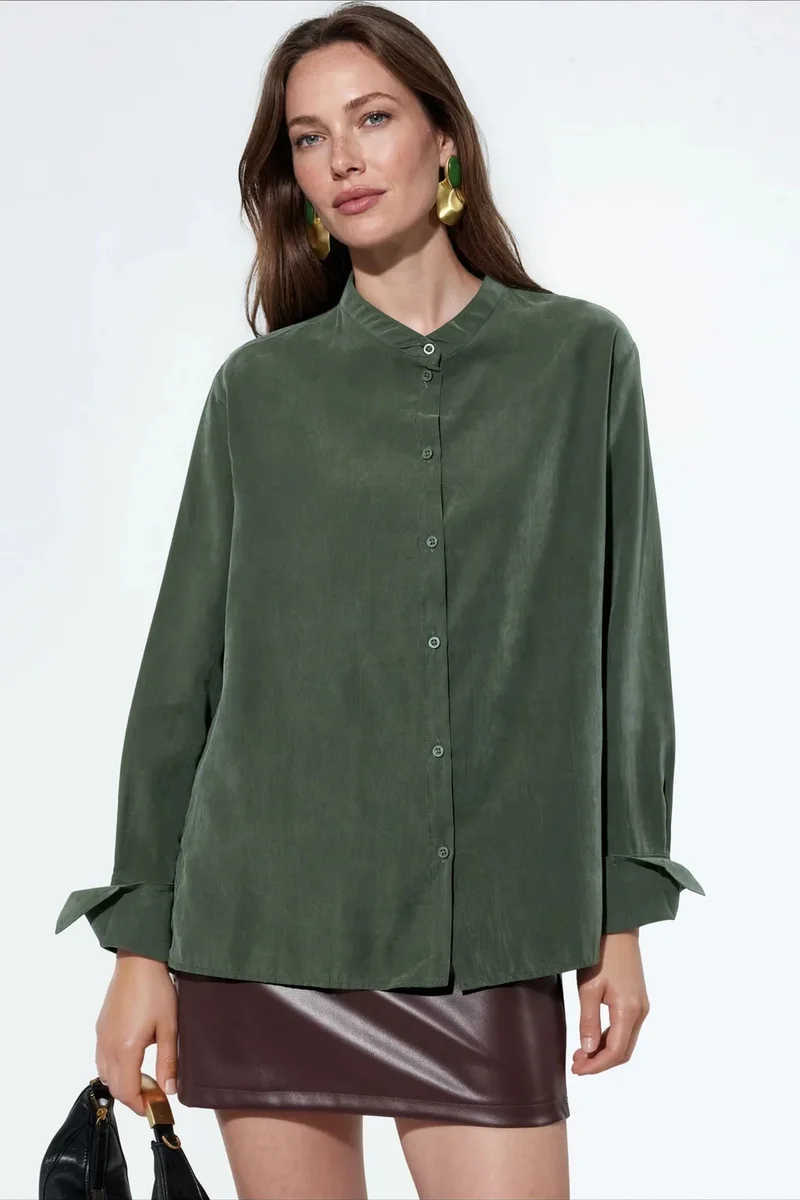 بوسيم BUSEM Women's Tencel-Blend Shirt