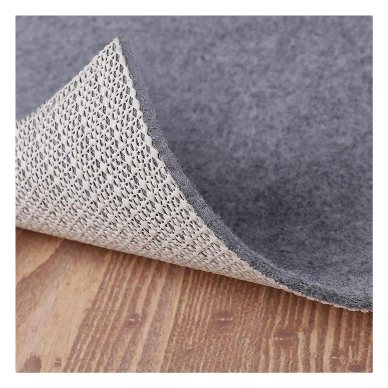 Enjoy Holiday 1981 Non Slip Rug Pad Grippers - Round 6x6 Ft, 1/8" Thick, (Felt + Rubber) Double Layers Area Carpet Mat Tap, Provides Protection and Cushioning for Hardwood or Tile Floors - Image 1