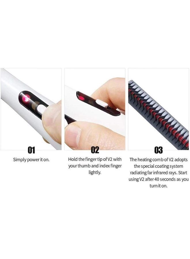 NIBEMINENT Moustache Hair Straightener And Styler Black/White - Image 3