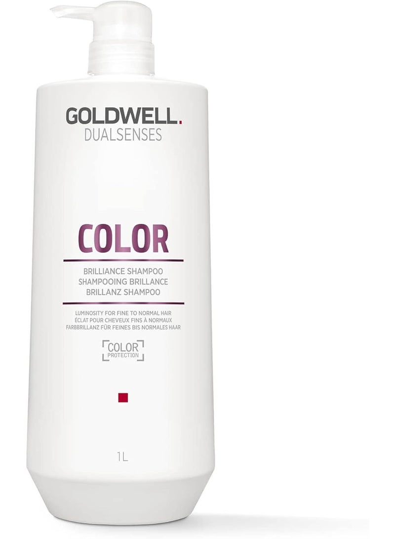 GOLDWELL Dualsenses Color Brilliance Shampoo for Fine to Normal Color-Treated Hair 1000ml - Image 1