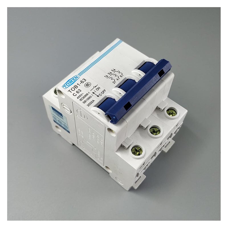 TOB1 63 3P 50A C Type Mini Circuit Breaker 230 400V AC MCB 50 60HZ - Image 4