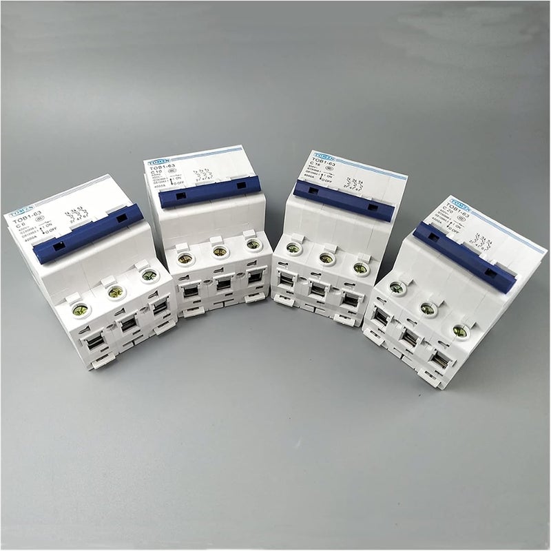 TOB1 63 3P 50A C Type Mini Circuit Breaker 230 400V AC MCB 50 60HZ - Image 1
