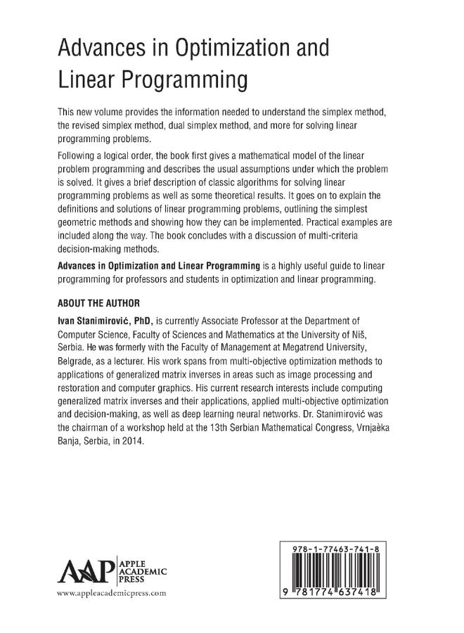 Advances in Optimization and Linear Programming  - Image 2