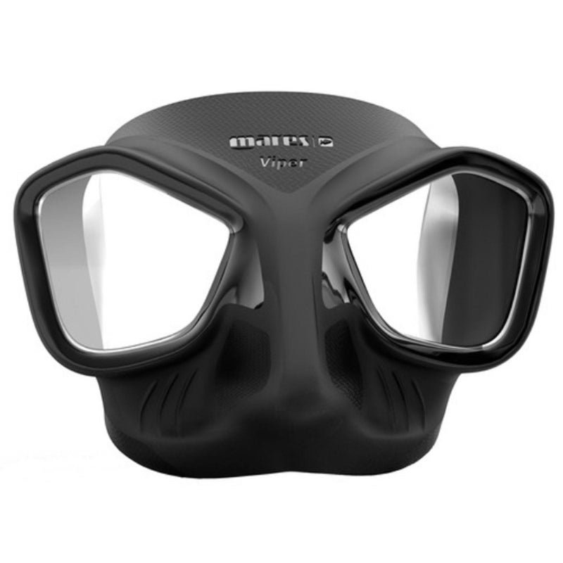 Mares Viper Mask for Freediving and Spearfishing - Low Volume Wide-Field Diving Mask with Fog-Resistant Silicone Skirt & Ergonomic Strap, Black - Image 2