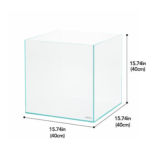 LANDEN 15.6 Gallon Cube Rimless Low Iron Aquarium Tank,15.7" L × 15.7" W × 15.7" H (40cm x 40cm x 40cm) 6mm Thickness with Nano Foam Leveling Mat Included - Image 2