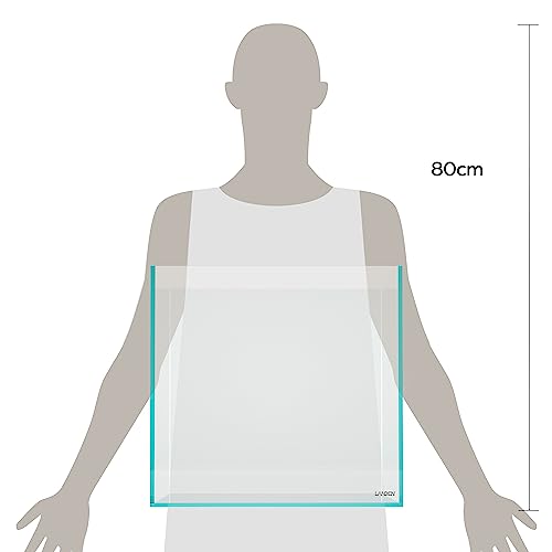 LANDEN 15.6 Gallon Cube Rimless Low Iron Aquarium Tank,15.7" L × 15.7" W × 15.7" H (40cm x 40cm x 40cm) 6mm Thickness with Nano Foam Leveling Mat Included - Image 3