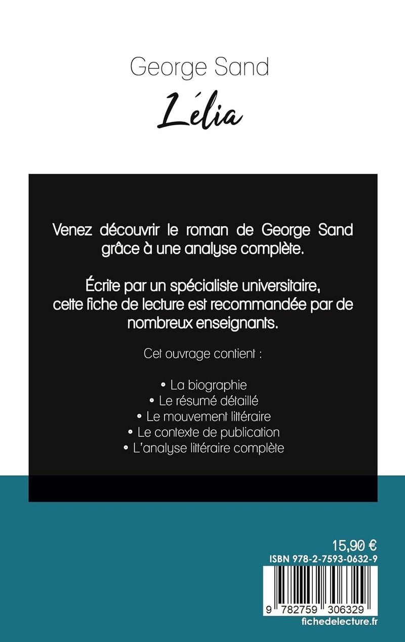 Lélia de George Sand (fiche de lecture et analyse complète de l'oeuvre) - Image 2