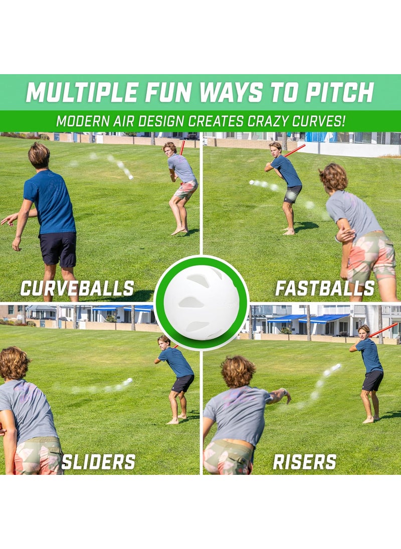 GoSports GoSports LotBall AIR Backyard Baseball Bat and Ball Set  Plastic Baseball Game for Kids  - Image 3