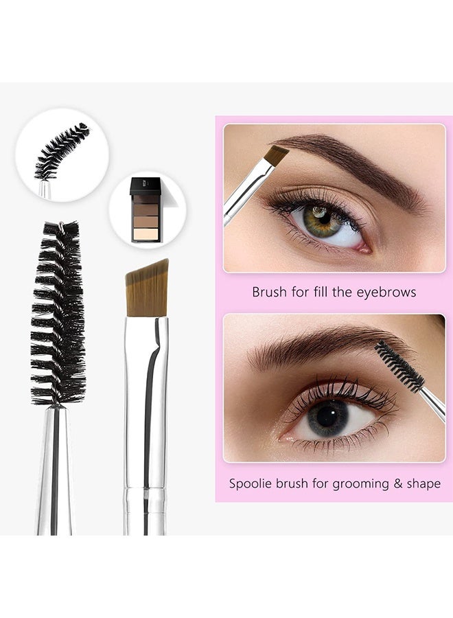Eyelash Curler & Eyebrow Brush Kit for Women, with Lash Comb, Extension Tweezers, Mascara Brushes & 10 Silicone Refill Pads - Image 3