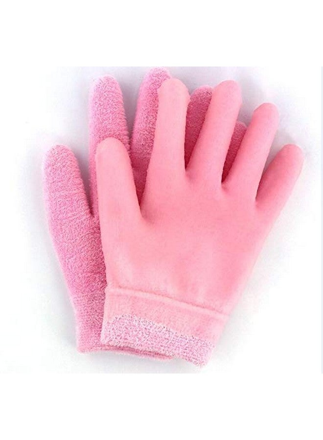Maharsh Pink Soften Moisturizing Recovery Foot Hand Care Gel Socks and Gloves (Pink) - Image 4