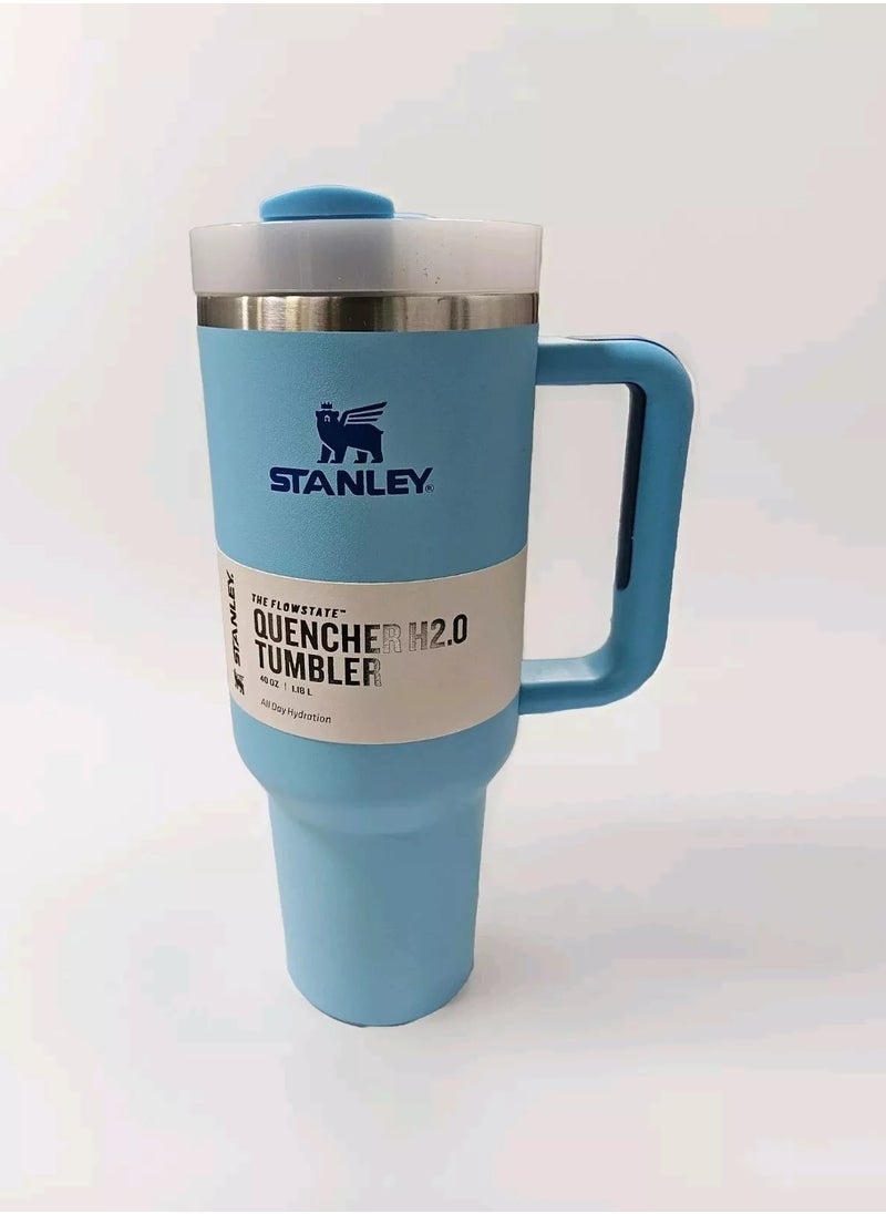 Stanley - Stanley cup H2.0 Stainless Steel with Lid and Straw for Water Iced Tea,Coffee and Smoothie - Image 1