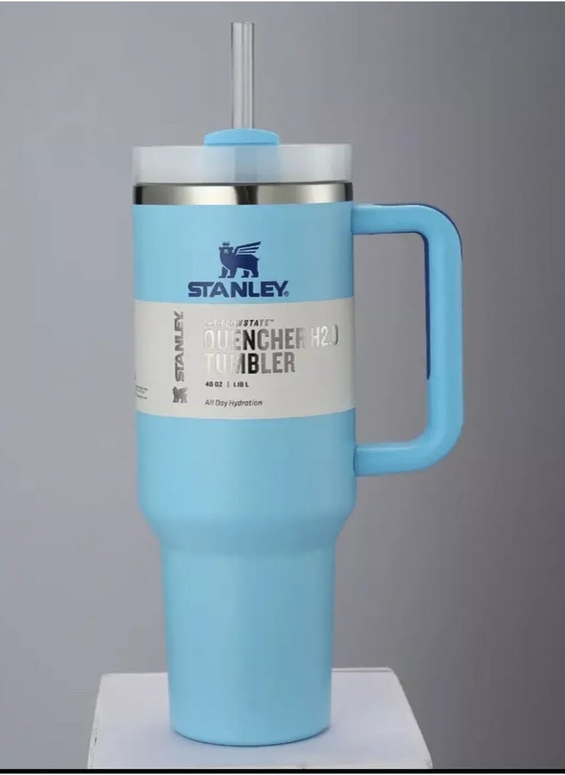 Stanley - Stanley cup H2.0 Stainless Steel with Lid and Straw for Water Iced Tea,Coffee and Smoothie - Image 1