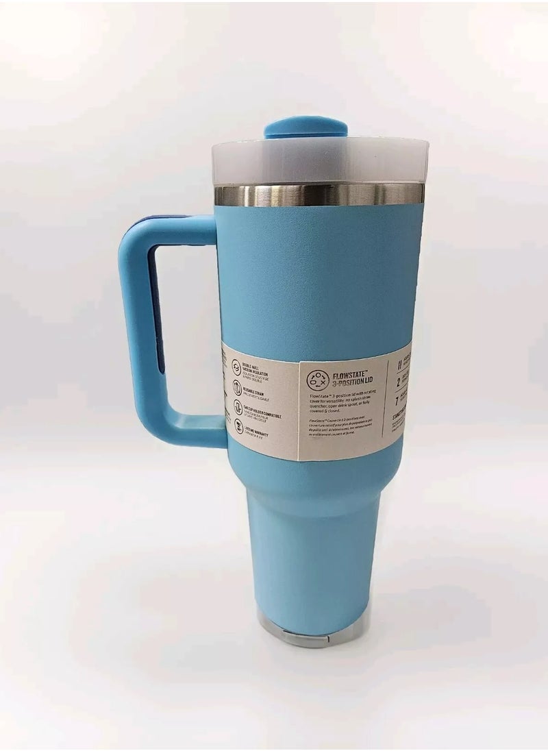 Stanley - Stanley cup H2.0 Stainless Steel with Lid and Straw for Water Iced Tea,Coffee and Smoothie - Image 1