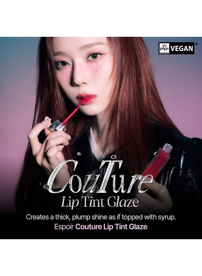 Espoir Espoir Couture Lip Tint Glaze #4 Hushed Cherry 0.19oz | Volumizes & High-Shine Lip Plumper | Long-Lasting Vibrant Color | Thickening radiance Lip Stain | Tinted Lip Moisturizer | Korean Lip Makeup - Image 2