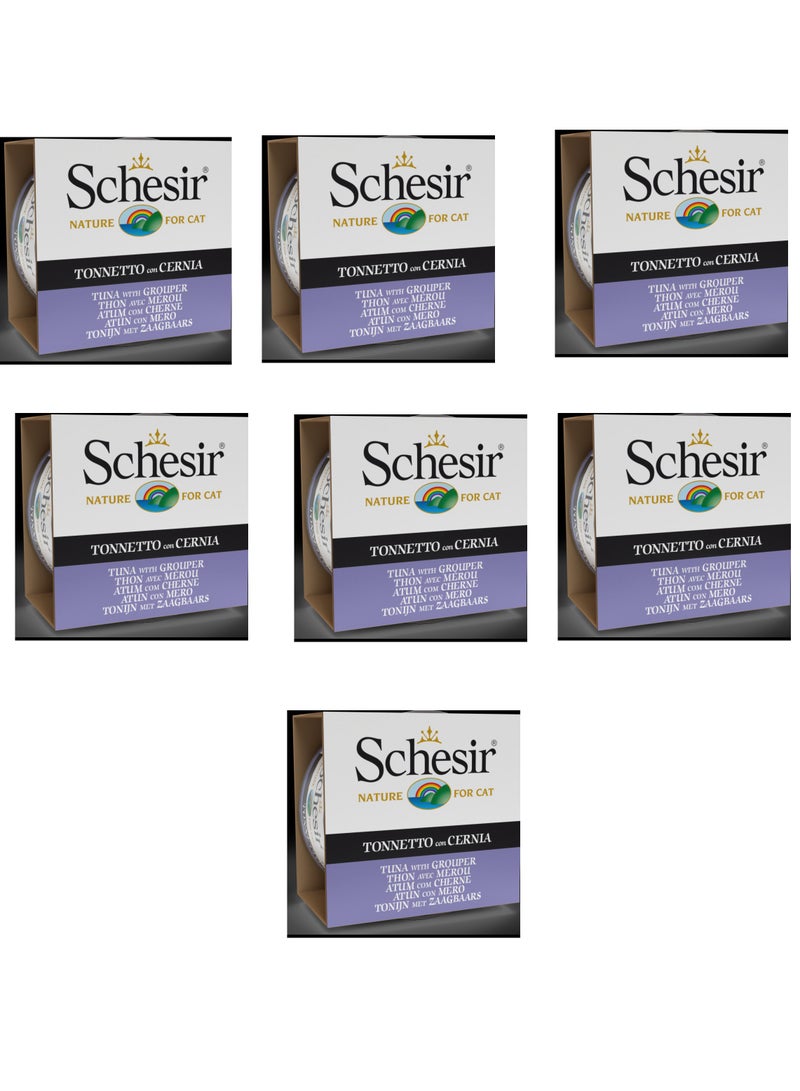 7 pcs Cat Wet Food-Tuna With Grouper