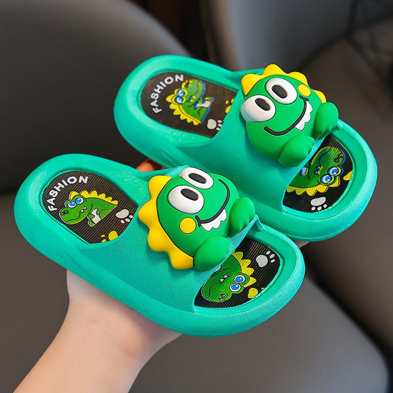 Cute Cartoon Kids Slippers Non-Slip Summer Stereo duck/Yellow - Image 5