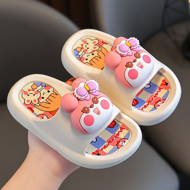 Cute Cartoon Kids Slippers Non-Slip Summer Stereo duck/Yellow - Image 2