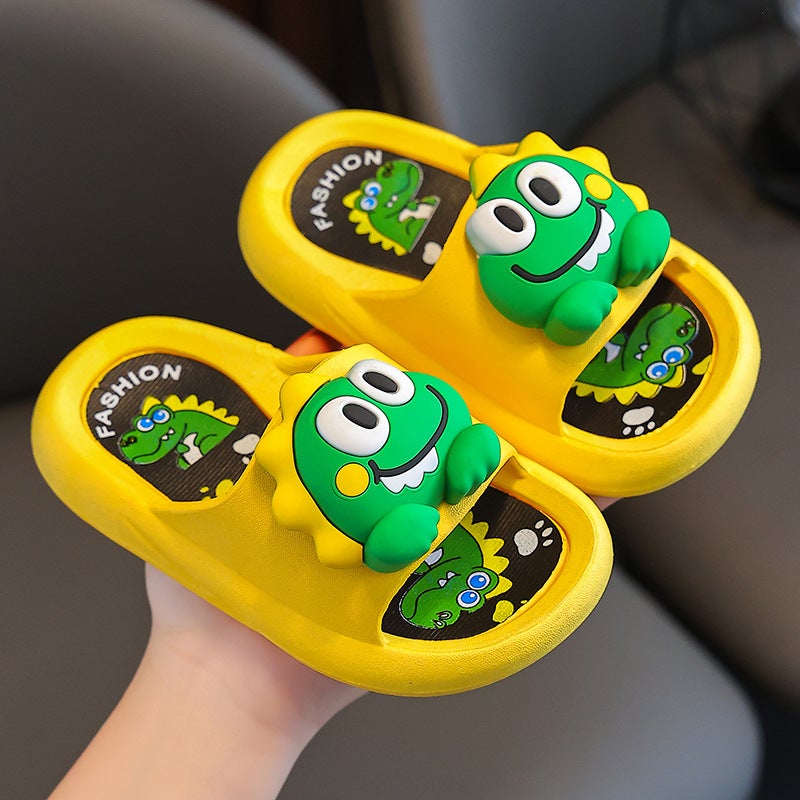 Cute Cartoon Kids Slippers Non-Slip Summer Stereo duck/Yellow - Image 4