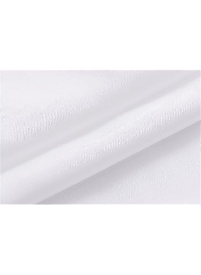Fabric Shower Curtain Liner Solid White with Magnets, Hotel Quality, Machine Washable, 70 x 72 inches for Bathroom - Image 4