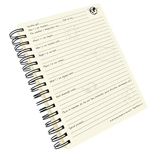 Write it Down series by Journals Unlimited, Guided Journal, Vacation, The Traveler's Journal, Full-size 7.5"x 9", Kraft Hard Cover, Made in USA - Image 4