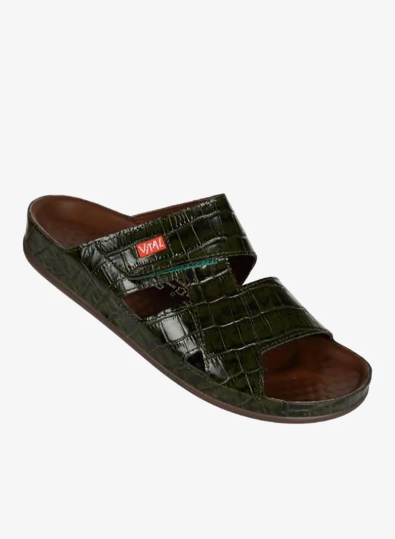 VITAL Green 148-1110 Vital Mens Vital - Cairo Sandals 0922B Green for Men | Best Price UAE