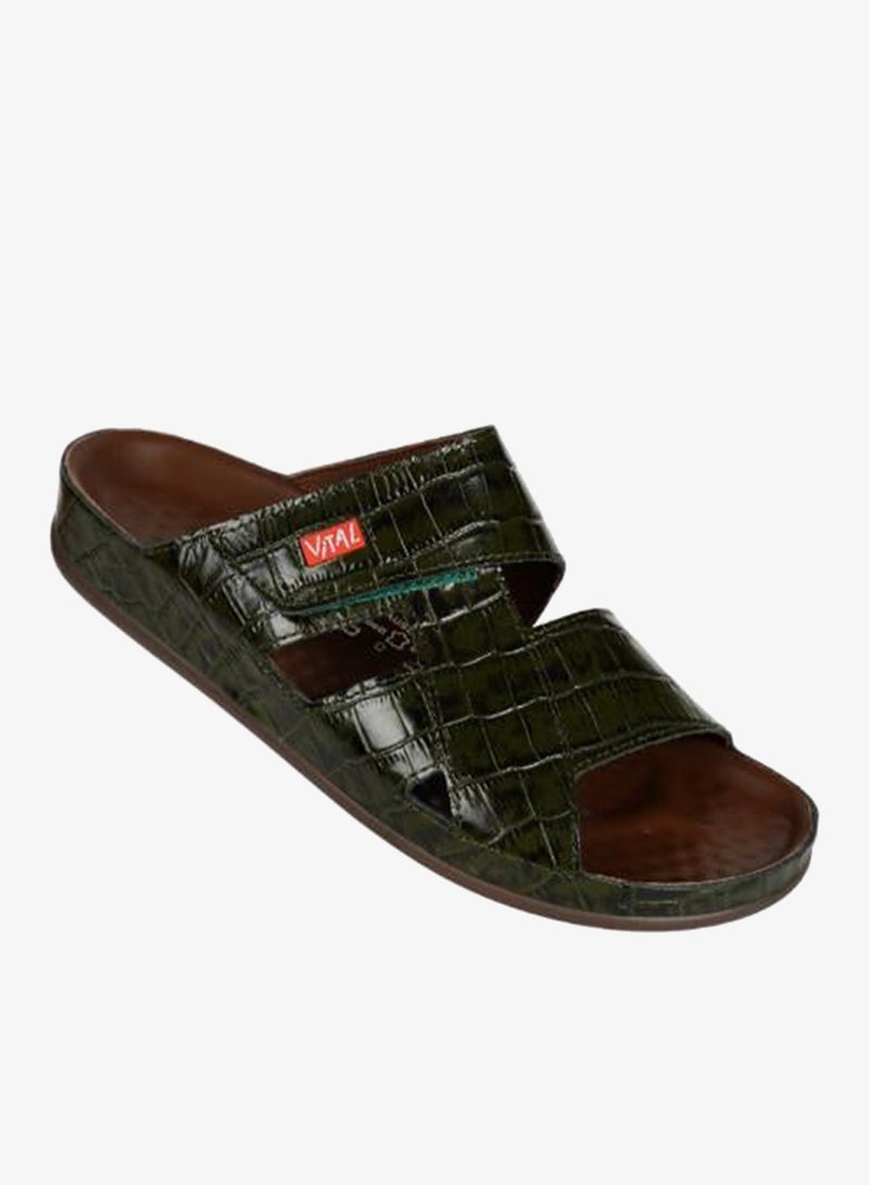 VITAL 148-1110 Vital Mens Vital - Cairo Sandals 0922B Green - Image 2