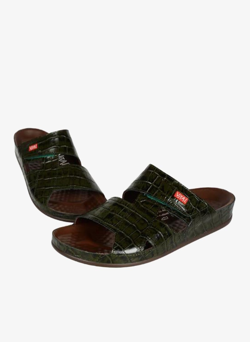VITAL 148-1110 Vital Mens Vital - Cairo Sandals 0922B Green - Image 3