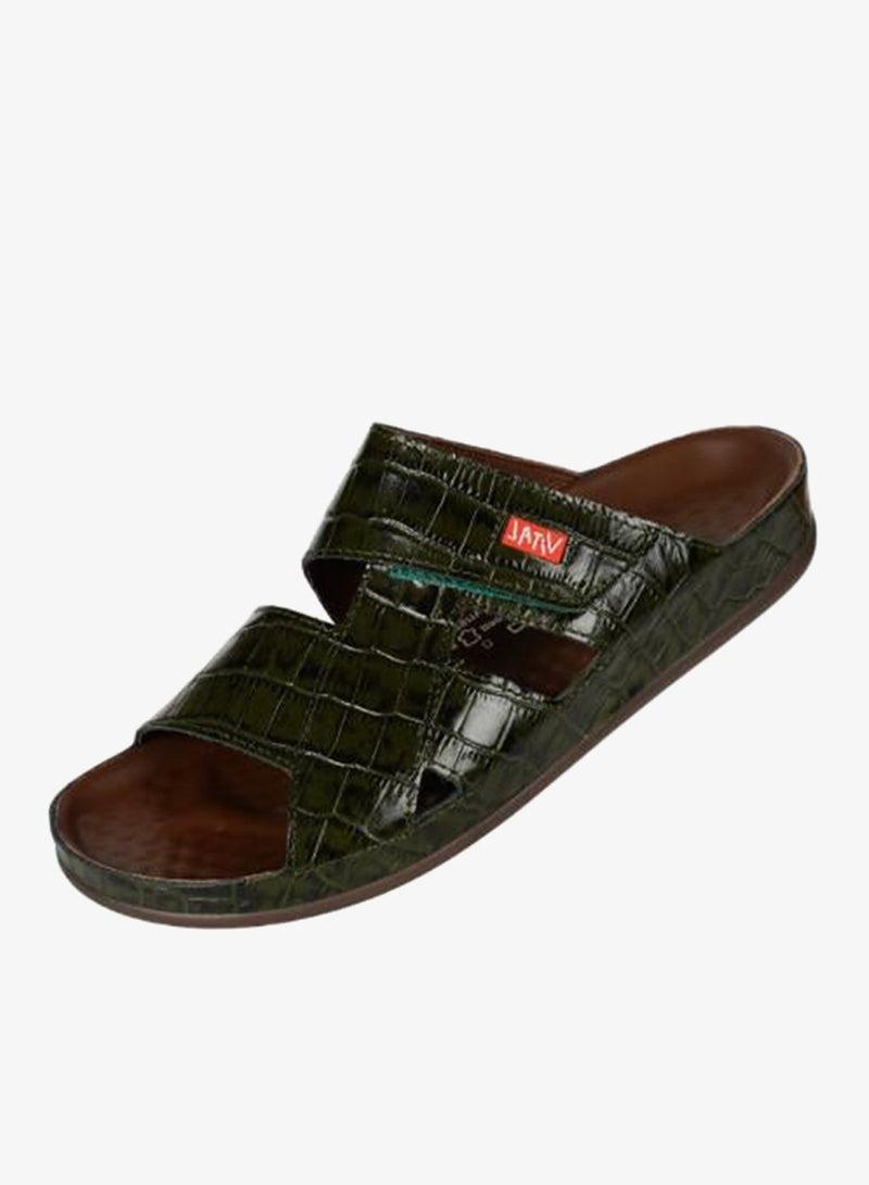 VITAL 148-1110 Vital Mens Vital - Cairo Sandals 0922B Green - Image 1