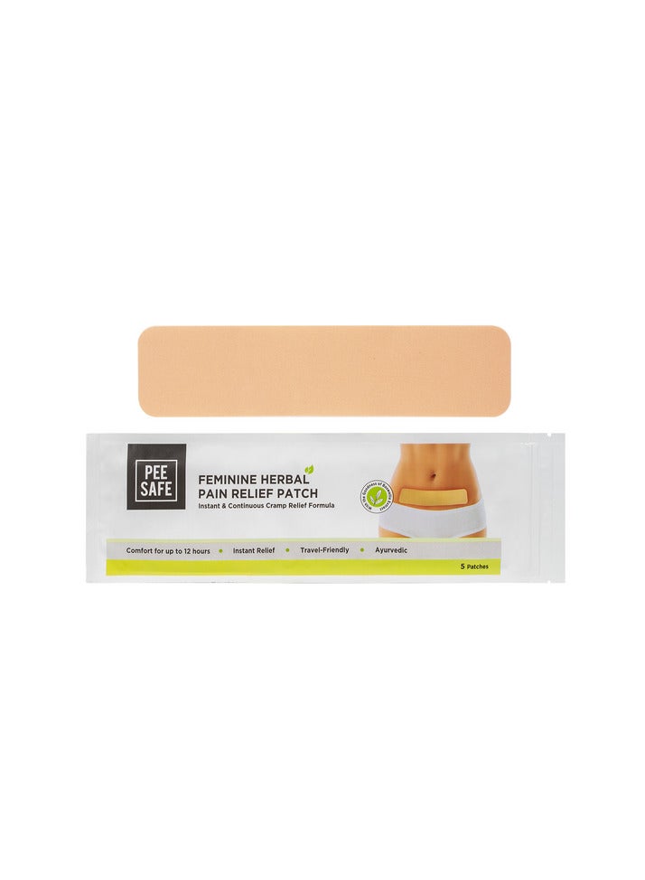 PEESAFE Peesafe Feminine Herbal Pain Relief Patches, Natural with No Side Effects, Gives Instant Period Pain Relief, and Lasts For Up To 12 Hours (5 Patches) - Image 3