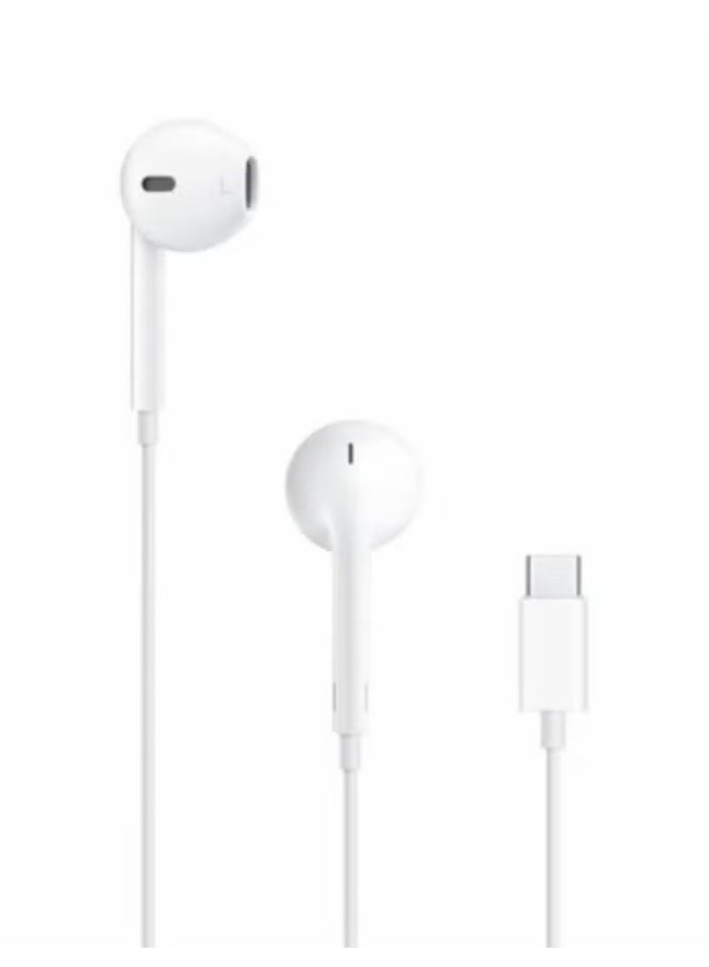 تنبلس شاحن جداري سريع 3 في 1 لجهاز iPhone 20W USB C + كابل USB C إلى USB C + سماعات أذن USB C متوافقة مع iPhone 17/17 Pro/17 Pro Max/16/15 أبيض - Image 3