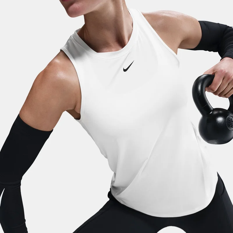 Nike White Women's One Classic Dri-FIT Training Tank Top for Women | Best Price UAE