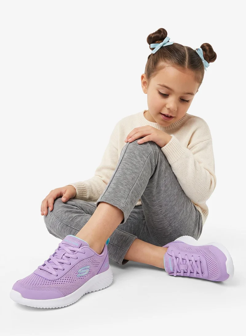 Skechers LAVENDER TEXTILE/TRIM Kids Bounder for Women | Best Price UAE