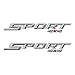 GOLD HOOK Sport 4x4 Decals Compatible with Ford F150 XLT Premium Series Gray Metallic Finish Set of 2 - Image 2