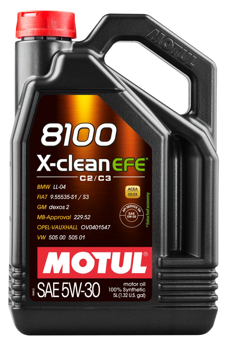 Motul 109471 8100 X-Clean EFE 5W30 Synthetic Motor Oil 5 Liter - Image 3