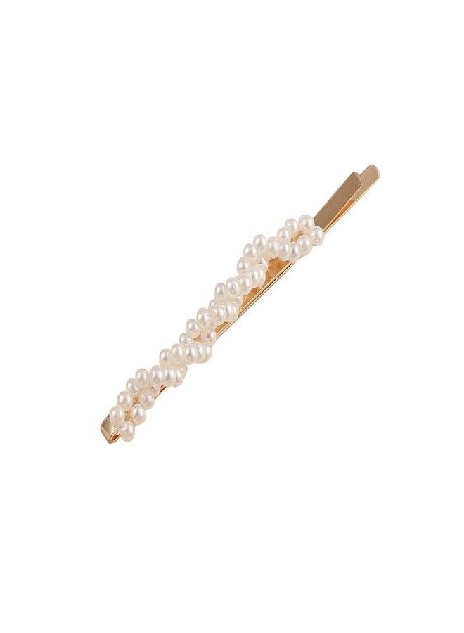 SOHI Women's The Gemme Hair Clip For Casual Wear | Blonde Yellow & Daisy White Colour | Alloy Material | Slip On Closure | Artificial Stone Hair Accessories | Hair Clip For Women & Girls - Image 5