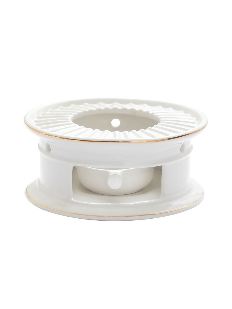 CHENP.HMC Teapot Warmers Ceramic Teapot Warmer Coffee and Milk Tea Warmer Tea Set(with Candle Hold) - Image 1