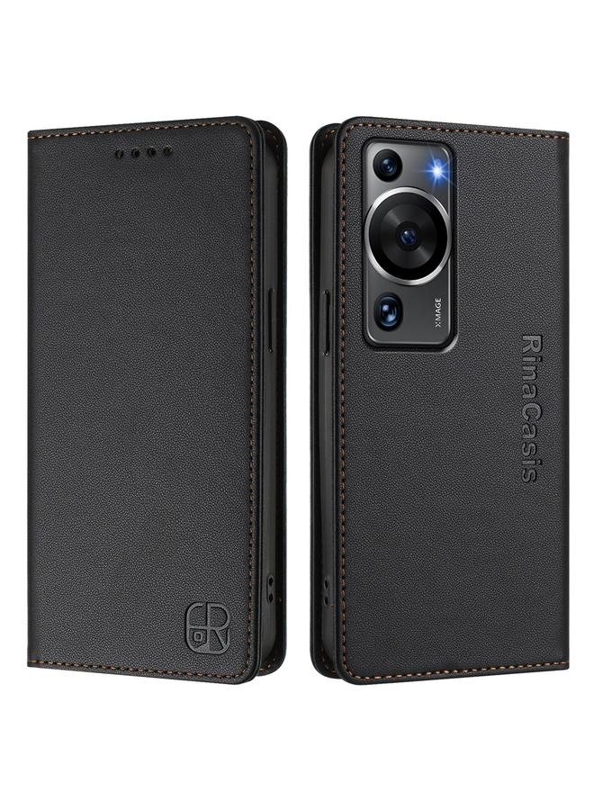 Zaboon Case For Huawei P60 / P60 Pro RC01 Dual-Folded Magnetic Suction RFID Leather Phone Case - Image 2