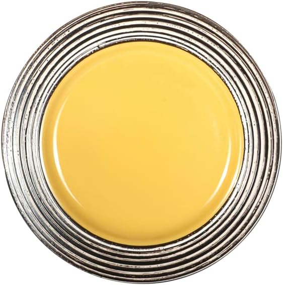 HomeVss Stoneware Handcrafted Tree Bark Effected Glaze Dinnerware Set SunflowerYellow Service for 848pc Set - Image 5