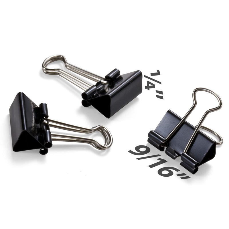 Officemate Mini Binder Clips, Black, (99010), 12 Count (Pack of 12) - Image 3